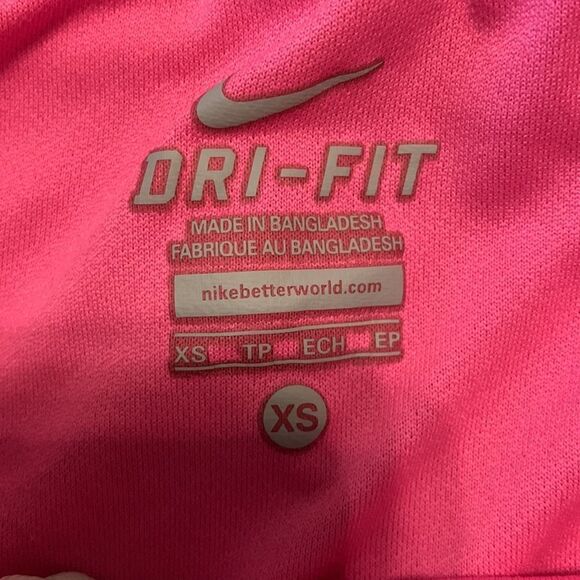 Nike dry fit Size XS athletic shorts with built in panty. Color is navy and pink - Picture 3 of 7